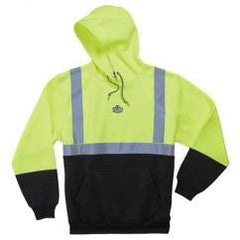 8293 S LIM/BLK HOODED SWEATSHIRT - Eagle Tool & Supply