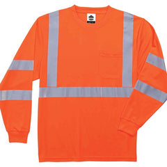 8391 5 XL Orange Long Sleeve T-Shirt Type R Class 3 - Eagle Tool & Supply
