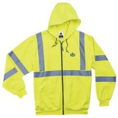 8392 2XL LIME HOODED SWEATSHIRT - Eagle Tool & Supply