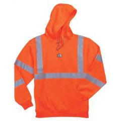 8393 M ORANGE HOODED SWEATSHIRT - Eagle Tool & Supply