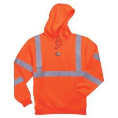 8393 5XL ORANGE HOODED SWEATSHIRT - Eagle Tool & Supply