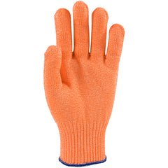 ‎22-760OR/XXL SS Engineered Yarn Glove - S-steel wire core & Dyneema Yarn - w/poly - Medium Weight - orn - 10 Gg - Exact Industrial Supply