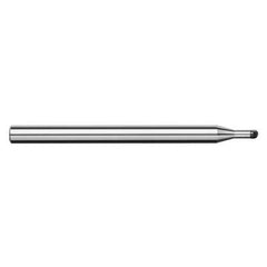 0.6 mm Dia. × 4 mm Shank × 0.5 mm DOC × 50 mm OAL, CBN, 2 Flute, Ballnose End Mill