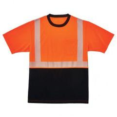 8280BK S ORG/BLK FRONT PERF T-SHIRT - Eagle Tool & Supply