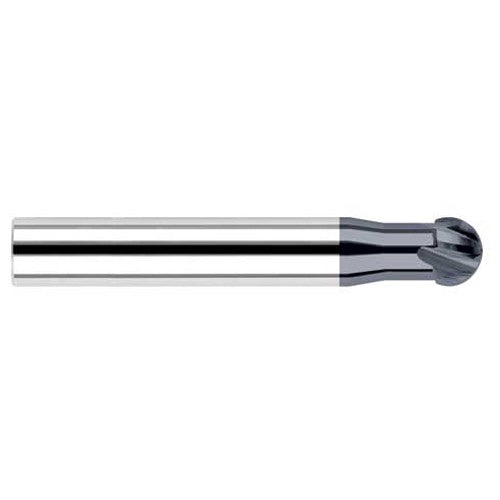‎Undercutting End Mills - 0.3750″ (3/8″) Cutter Diameter × 2.2500″ (2-1/4″) Neck Length × 220° Carbide Undercutting End Mill, 4 Flutes, AlTiN Coated - Exact Industrial Supply