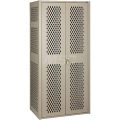 Locker: 36″ Wide, 24″ Deep, 76″ High Black, Bone White & Light Gray, Steel