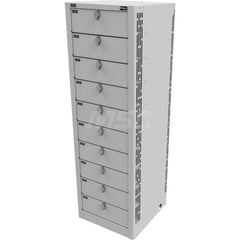 Locker: 16.5″ Wide, 16.5″ Deep, 51″ High Black & Light Gray, Steel