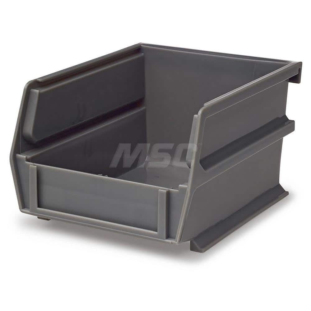 Plastic Hang, Stack & Nest Bin: Gray 12 lb Capacity