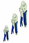 3 Piece - Curve Jaw Cushion Grip Locking Plier Set - Eagle Tool & Supply