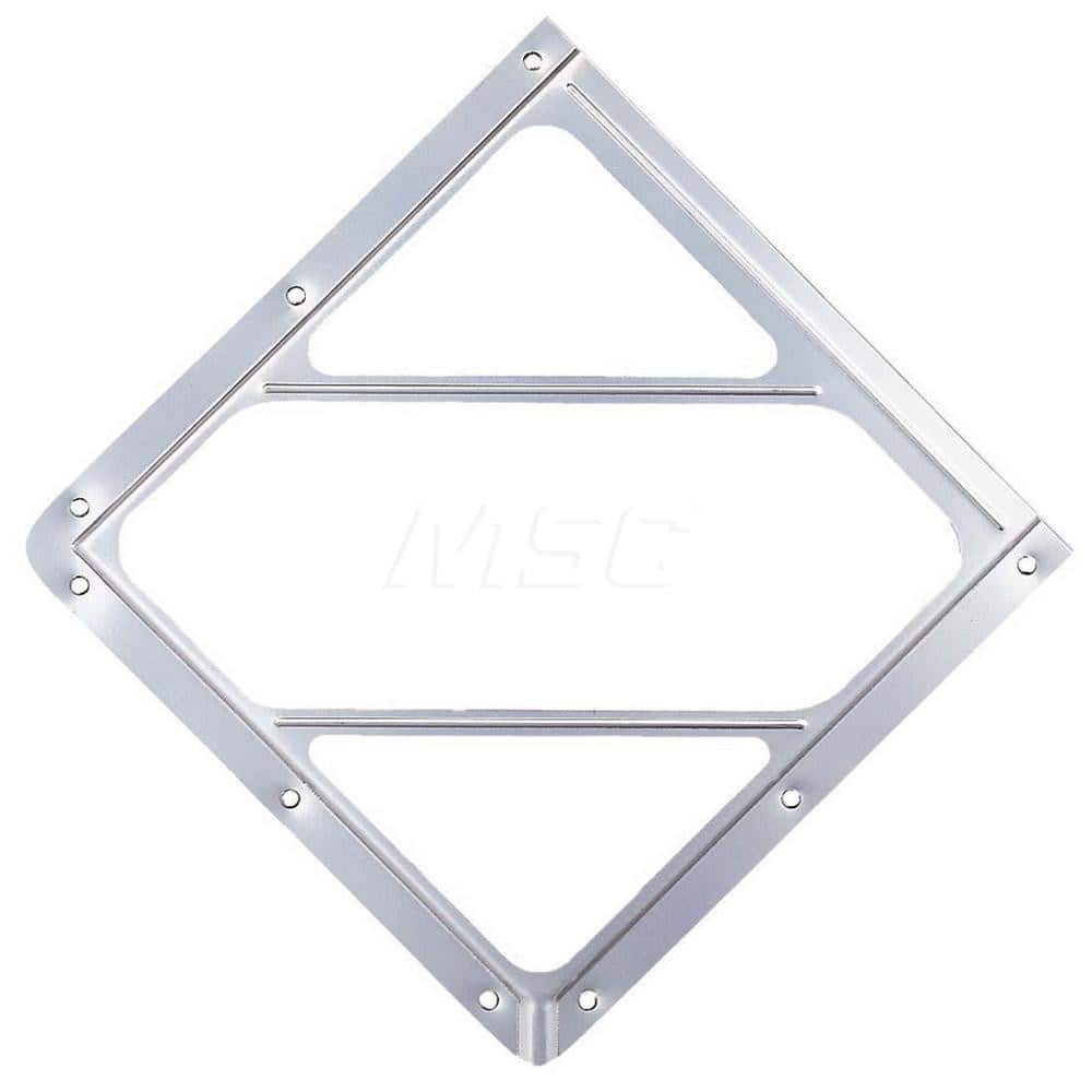 DOT Placards & Holders; Frame Finish: Gray; Material: Aluminum; Number Of Mounting Holes: 8.000; Material: Aluminum; Width (Decimal Inch): 14