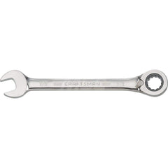 Combination Wrench: Steel, Polished Chrome-Plated