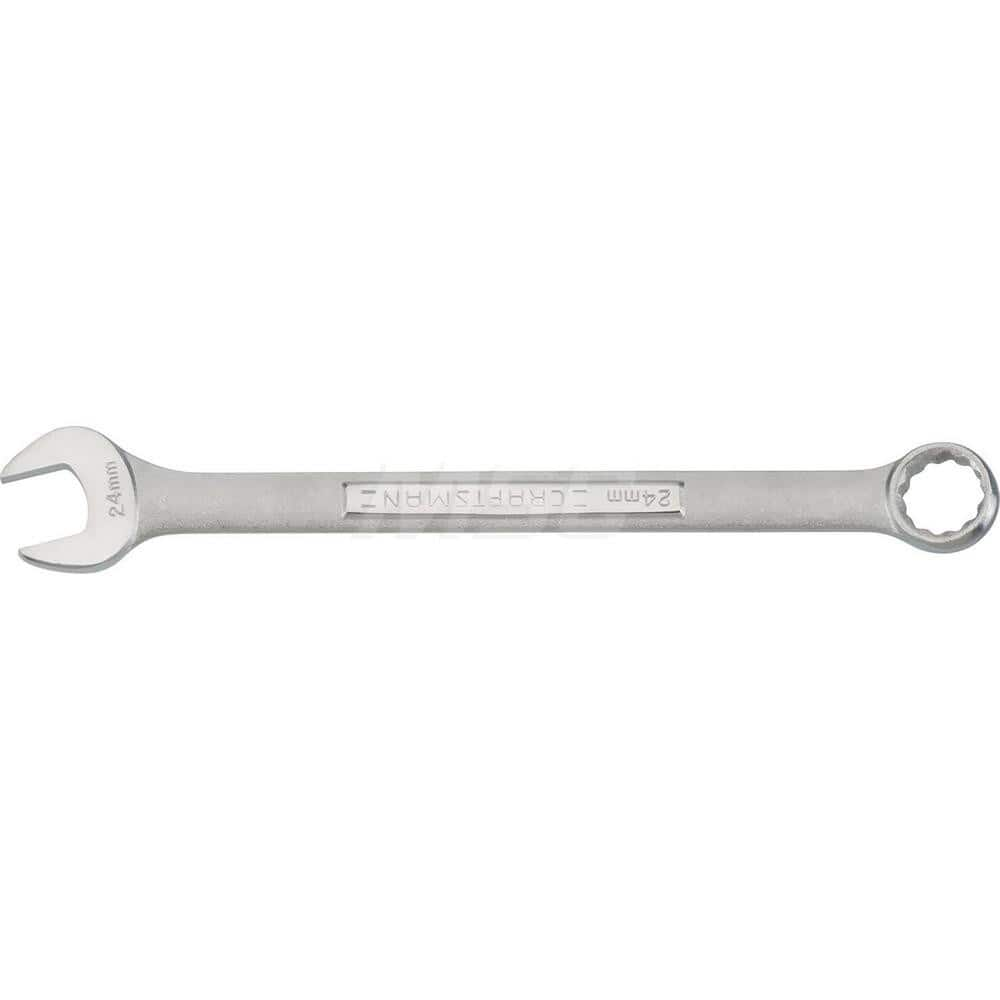 Combination Wrench: Steel, Polished Chrome-Plated