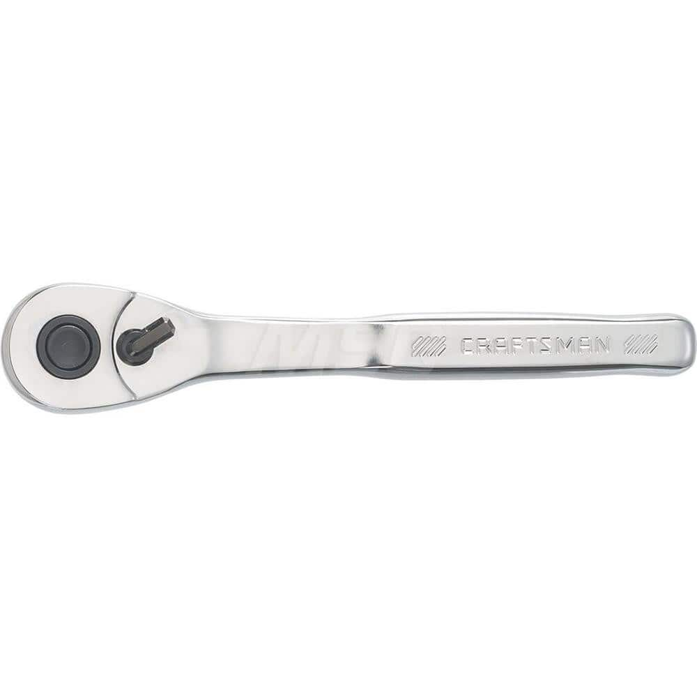 Ratchet: 3/8″ Drive, Pear Head 72 Gear Teeth, Polished Chrome Finish