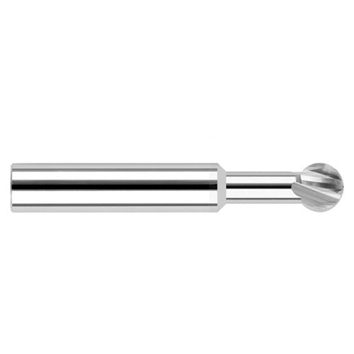 Undercutting End Mills - 0.4724″ Cutter Diameter × 1.0000″ (1″) Neck Length × 270° Carbide Undercutting End Mill, 4 Flutes - Exact Industrial Supply