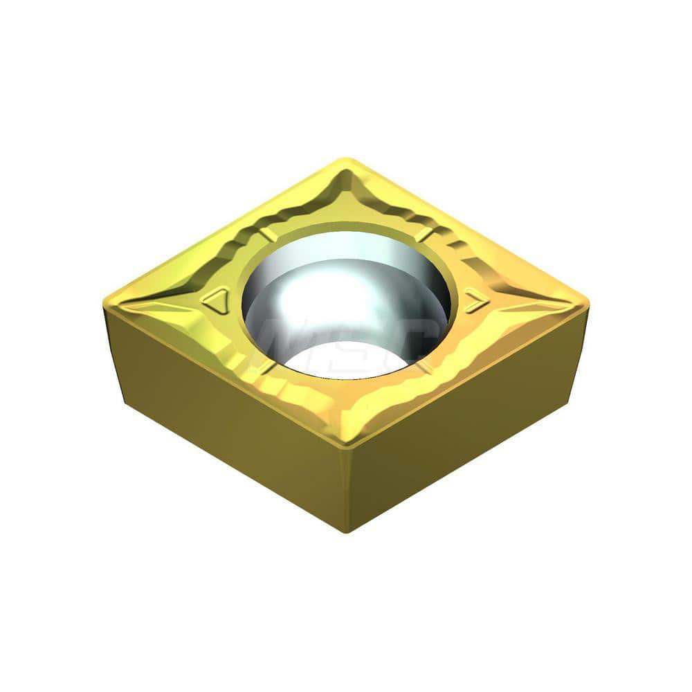 Turning Insert:  CCMT32505EFB T1500Z,  Cermet AlN Finish,  Neutral,  0.3819″ Long,  3/8″ Inscribed Circle,  0.0079″ Corner Radius,  80.0 &deg N/A Diamond,  Series  T1500Z