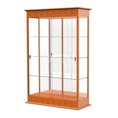 Bookcases; Color: Cherry Oak; Number of Shelves: 3; Width (Decimal Inch): 48.0000; Depth (Inch): 18; Material: Oak; Material: Oak