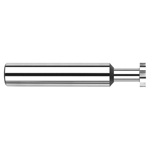 0.3750″ (3/8″) Cutter Diameter × 0.0680″ Width 0.2500″ (1/4″) Reach Carbide Retaining Ring Keyseat Cutter, 8 Flutes - Exact Industrial Supply