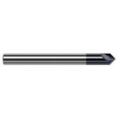 Engraving Cutters - 0.1250″ (1/8″) Shank Diameter × 90° included Carbide Marking Cutter, 2 Flute, AlTiN Coated - Exact Industrial Supply