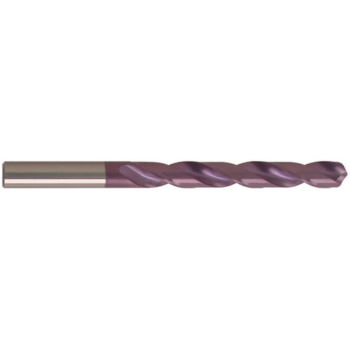 #30 Dia. × 3.26 mm Shank × 36 mm Flute Length × 65 mm OAL, Jobber, 118°, nano-FIREX, 2 Flute, External Coolant, Round Solid Carbide Drill