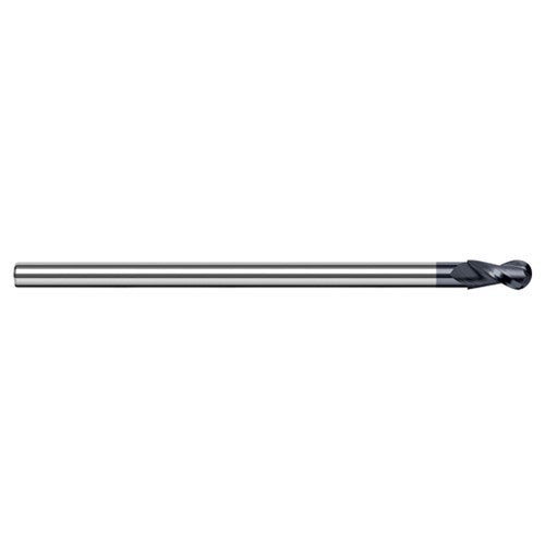 ‎3/16″ Dia. × 1/8″ Shank × 9/32″ DOC × 2-1/2″ OAL, Carbide AlTiN, 2 Flute, Ballnose End Mill