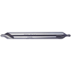 #2 × 3″ OAL 60 Degree HSS Plain Combined Drill and Countersink Bright Series/List #1499 - Eagle Tool & Supply
