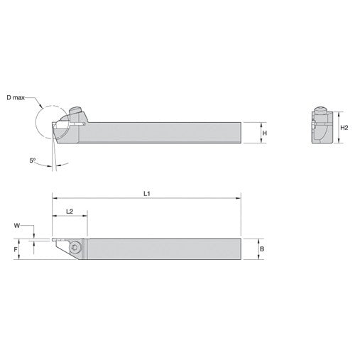 WMT RH Toolholder .625 x .625 Seat 2 - Exact Industrial Supply