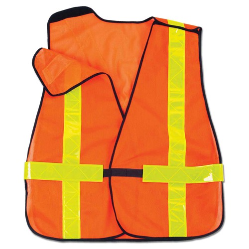8080BAX Orange Non-Cert X-Back Vest - Eagle Tool & Supply