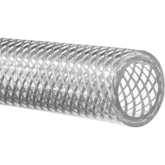 Value Collection - 1" ID x 1-1/4" OD, 10' Long, PVC Reinforced (FDA) Tube - Clear, 120 Max psi, -50 to 150°F - Eagle Tool & Supply