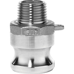 USA Sealing - 1-1/2" x 1-1/2" Cam & Groove Male Adapter Male NPT Thread - Eagle Tool & Supply