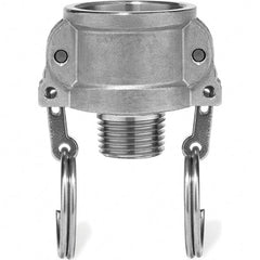 USA Sealing - 1-1/2" x 1-1/2" Cam & Groove Female Coupler Male NPT Thread - Eagle Tool & Supply