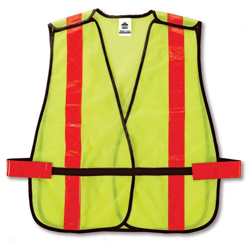 8080BAX Lime Non-Cert X-Back Vest - Eagle Tool & Supply