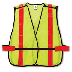 8080BAX Lime Non-Cert X-Back Vest - Eagle Tool & Supply
