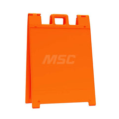 Barrier Parts & Accessories; Type: Sign Stand; Color: Orange; Height (Decimal Inch): 36.000000; Base Material: Polyethylene; Length (Inch): 3; Width (Inch): 25; Finish/Coating: Orange; For Use With: Indoor & Outdoor; Material: Plastic; For Use With: Indoo