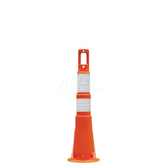 Traffic Barrels, Delineators & Posts; Type: Channelizing Cone; Material: Polyethylene; Reflective: Yes; Base Needed: Yes; Width (Inch): 7-3/4; Additional Information: Stripe Color: White; Dimensions: 28 in Without Handle; Stripe Width: 6 in; Series: 628;