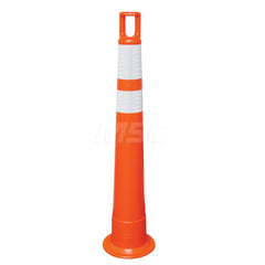 Traffic Barrels, Delineators & Posts; Type: Handle Top Stacker Cone; Material: Polyethylene; Reflective: Yes; Base Needed: Yes; Width (Inch): 11; Additional Information: Series: 510; Sub Brand: Watchtower ™; Stripe Color: White; Dimensions: 42 in Without