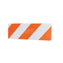 Traffic Barricades; Type: Type I & II; Barricade Height (Inch): 8; Material: Plastic; Barricade Width (Inch): 24; Reflective: Yes; Compliance: None; Color: White; Additional Information: Reflective Strip Direction: Right Strip On One Side Of The Board; Re