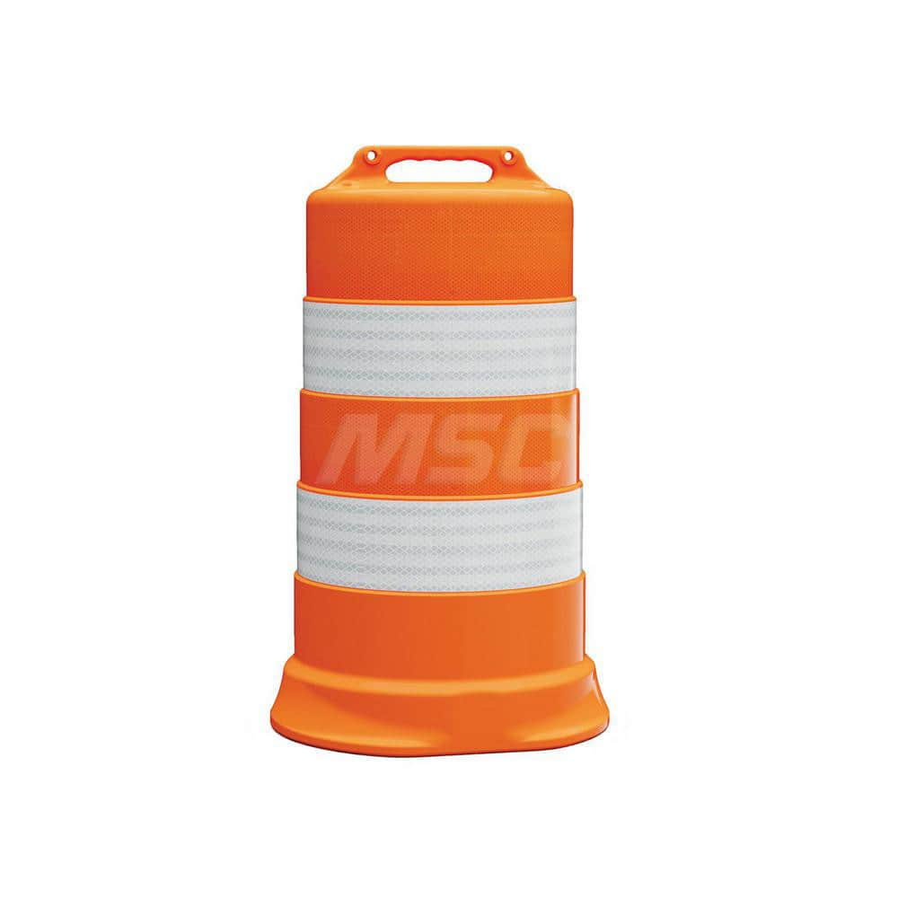 Traffic Barrels, Delineators & Posts; Type: Traffic Drum; Material: HDPE; Reflective: Yes; Base Needed: Yes; Height (Inch): 39.7; Width (Inch): 23-1/2; Additional Information: Sub Brand: Commander ™; Sheeting Grade: High Intensity Prismatic/Diamond; Rubbe