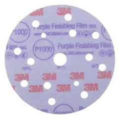 3M Hookit Purple Finishing Film Abrasive Disc 260L 51157 6″ Dust Free P1000 - Exact Industrial Supply