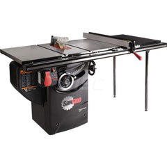 Table Saws; Blade Diameter (Inch): 10; Arbor Diameter (Inch): 5/8; Rip Capacity: 36 in; Maximum Cutting Depth (Inch): 3-1/8; Phase: 1; Horse Power: 1.75; Maximum Speed: 4000 RPM; Amperage: 14; Voltage: 120; Maximum Rip to Left of Blade (Inch): 12; Maximum