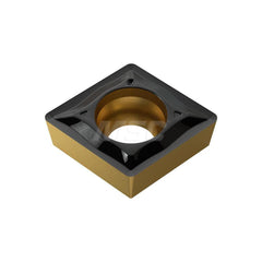 Turning Insert:  CCMT060204-UF YG3015,  Solid Carbide TiCN & Al2O3 Finish,  0.2440″ Long,  1/4″ Inscribed Circle,  N/A Series  CCMT