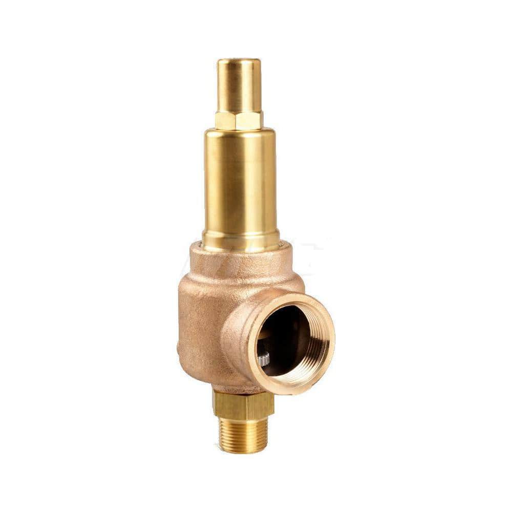 1 Mnpt X 1 Fnpt Series 740-Eg Asme Section Viii Safety Valve With (E) Orifice, Metal Seat, Closed Cap, For Liquid Service Set 100 Psi