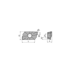 Milling Insert:  XDKT 150508SR-M50 CTCK215,  CTCK215,  Solid Carbide N/A Finish,  1.0000″ OAW