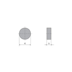 Milling Insert:  RNGN 120400TN-010D CTIS710,  CTIS710,  Ceramic N/A Finish,  1.0000″ OAW