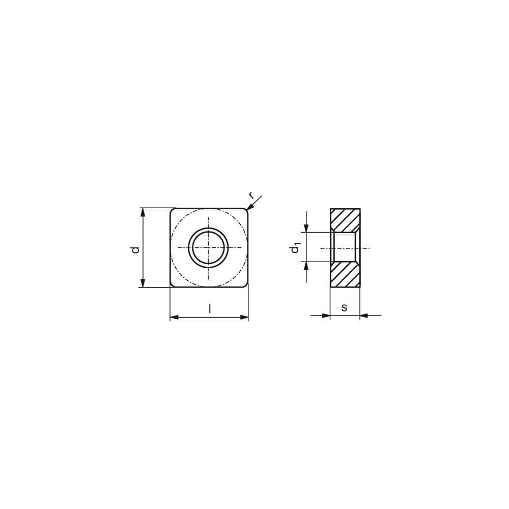 Turning Insert:  SNMM644ENR28 CTCP115P,  Solid Carbide TiCN, Al2O3 & TiN Finish,  Neutral,  3/4″ Inscribed Circle,  0.0630″ Corner Radius,  90.0 &deg N/A Square,  Series  SNMM