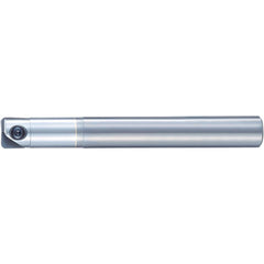 Indexable High-Feed End Mill: 1″ Cut Dia, 1″ Straight Shank Uses 1 PFR Inserts, 4″ Max Depth, 7-1/2″ OAL