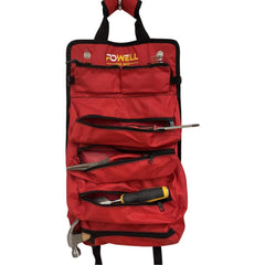 Tool Bags & Tool Totes; Closure Type: Hook & Loop; Material: Nylon; Overall Width: 18; Overall Depth: 3 in; Overall Height: 12 in; Color: Red; Insulated: No; Features: Removable Pockets; Quick Roll and Snap; Number Of Pockets: 7.000