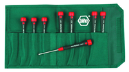7 Piece - .7 - 3mm - In Pouch - PicoFinish Precision Hex Screwdriver Metric Set - Eagle Tool & Supply