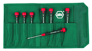8 Piece - .028 - 1/8 - PicoFinish Precision Hex Screwdriver Inch Set In Pouch - Eagle Tool & Supply
