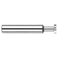 0.1875″ (3/16″) Cutter Diameter × 0.0200″ Width × 0.0930″ (3/32″) Neck Length Carbide Square Deep Keyseat Cutter, 6 Flutes - Exact Industrial Supply