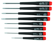 8 Piece - .050 - 5/32" - Precision Ball End Hex Inch Screwdriver Set - Eagle Tool & Supply